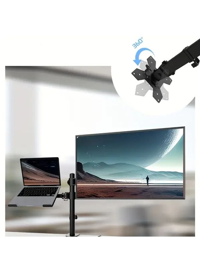 Heavy Duty Dual Monitor And Laptop Mount With Vented Tray As Shown In Picture - Image 4
